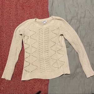 Cream old navy sweater